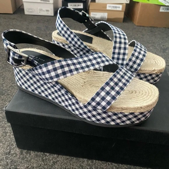 Rag & Bone Megan checkered Espadrilles sandals - Picture 2 of 9